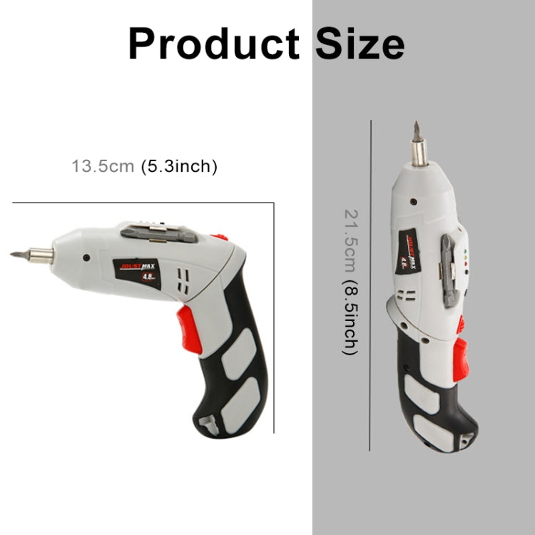 4.8V Multi-functional Household Electric Screwdriver Electric Drill Electric Screwdriver Set US Plug