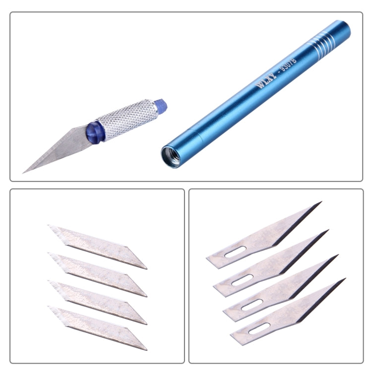 WLXY-9307B Metal Carving Knife Professional Mobile Phone Repair Tool with 8 Blades