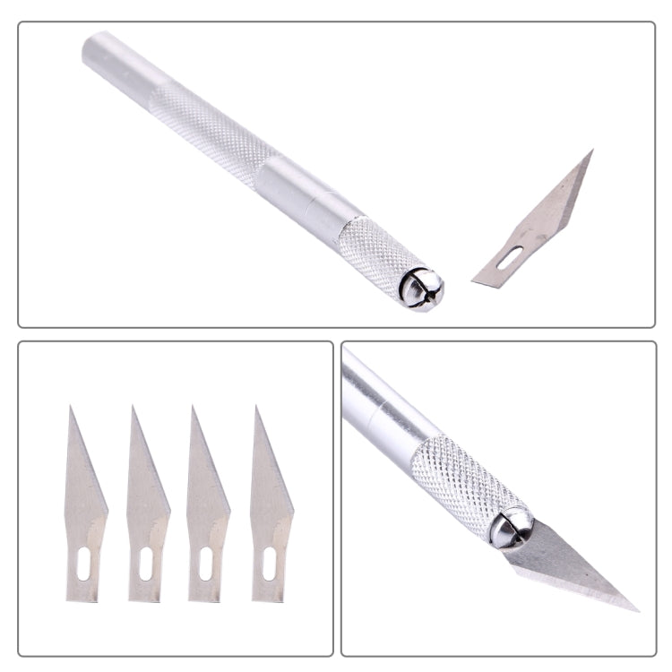 WLXY-9308 Metal Carving Knife Professional Mobile Phone Repair Tool with 6 Blades