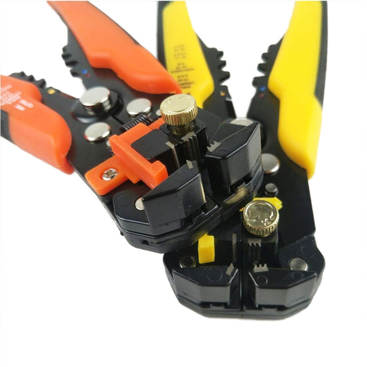 5 in 1 Multifunctional Cable Wire Stripper Cutter Crimper Self-Adjusting Terminal Crimping Stripping Plier Tools, Random Color Delivery