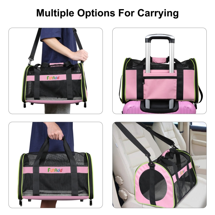 FUNADD Pet Travel Carrier Bag Shoulder Foldable Tote Bag