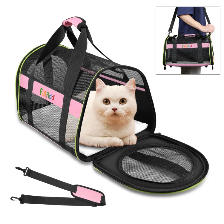 FUNADD Pet Travel Carrier Bag Shoulder Foldable Tote Bag
