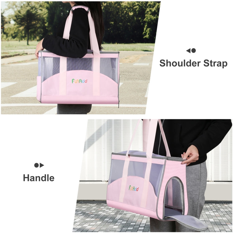 FUNADD Portable Breathable Pet Bag Outdoor Shoulder Tote Bag