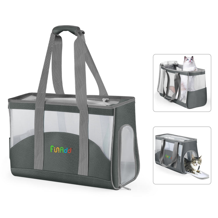 FUNADD Portable Breathable Pet Bag Outdoor Shoulder Tote Bag