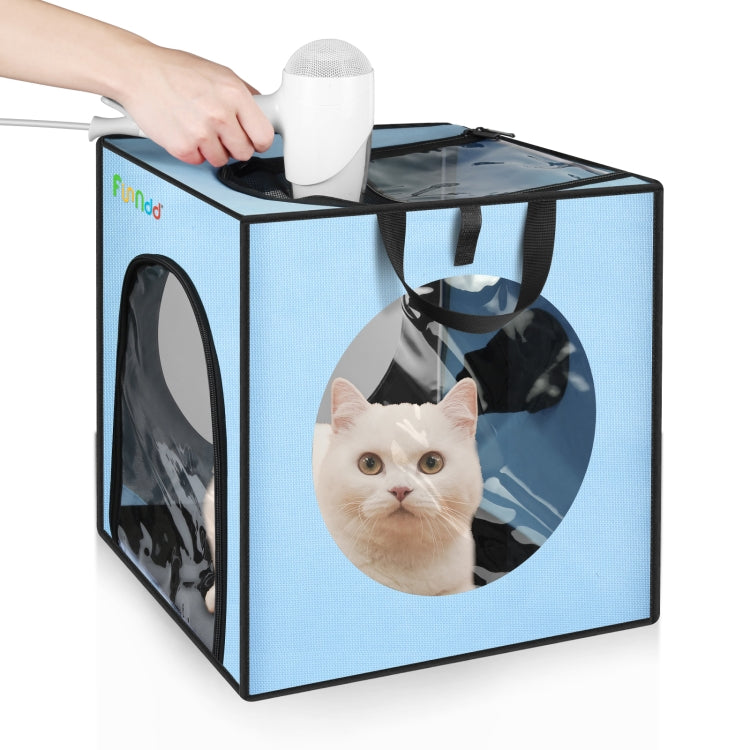 FUNADD Pet Bath Drying Box Portable Folding Dryer Cage, Suitable for Pets up to 5kg