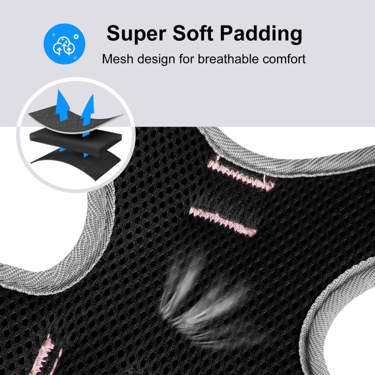 FunAdd Traction Rope Reflective Breathable Nylon Pet Vest Dog Harness, Size: M