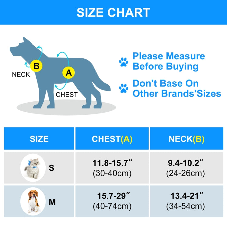 FunAdd Traction Rope Reflective Breathable Nylon Pet Vest Dog Harness, Size: M