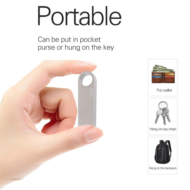 8GB Metal USB 2.0 Flash Disk