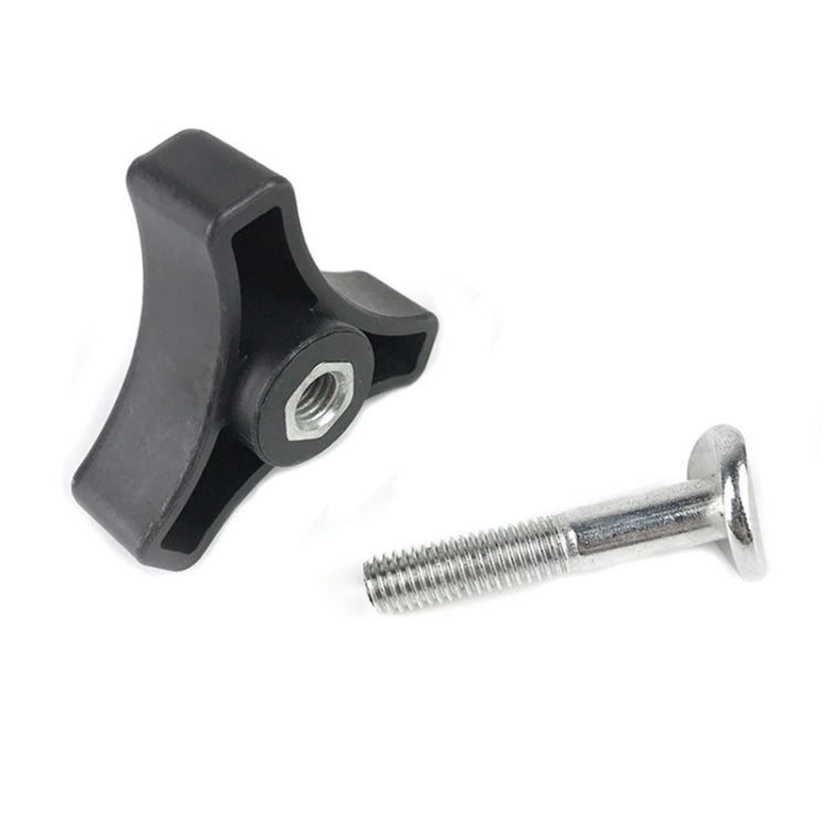 Lawn Mower Handle Bar Wheel Triangle Handle Knob with 5cm Screw
