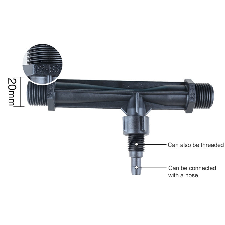 Venturi Fertilizer Applicator G1/2 Fertilizer and Filter Straw Kit with Four-point Connector