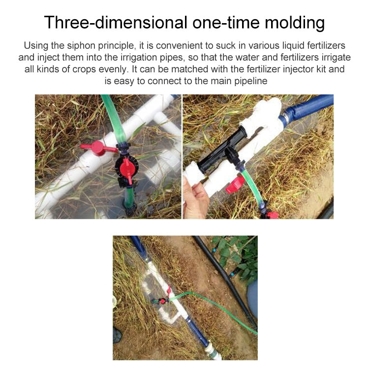 Venturi Fertilizer Applicator G1/2 Fertilizer and Filter Straw Kit with Four-point Connector