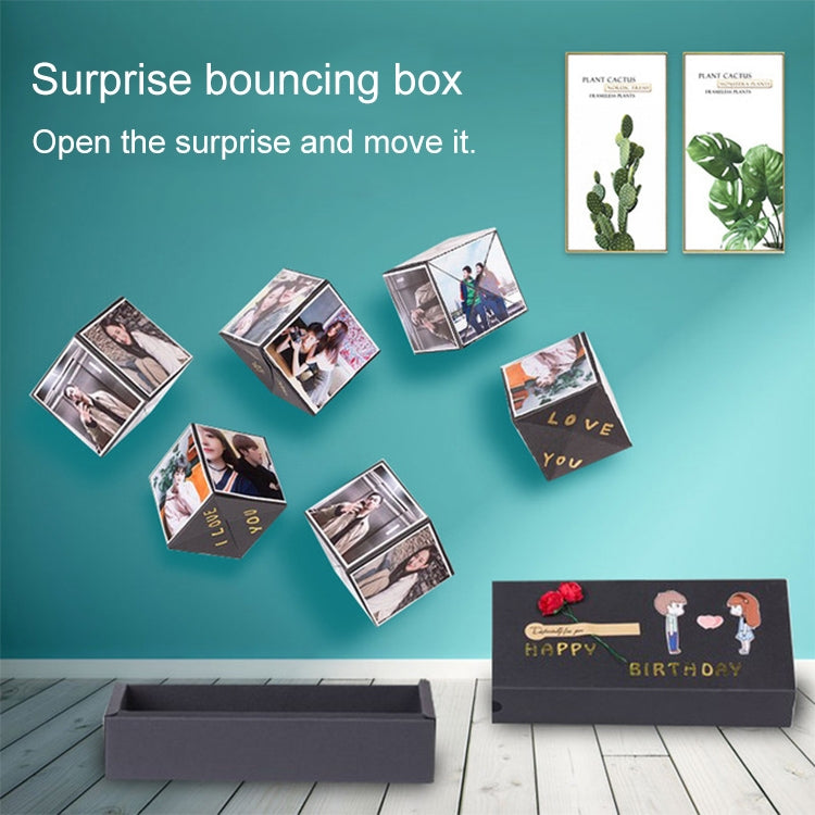 Creative DIY Handmade Photo Album Surprise Explosion Bouncing Gift Box, Basic Version