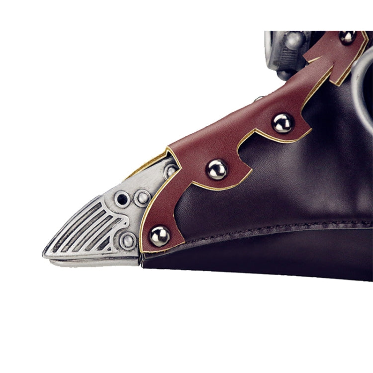 FHG103BN Halloween Metal + Leather Beak Shape Mask