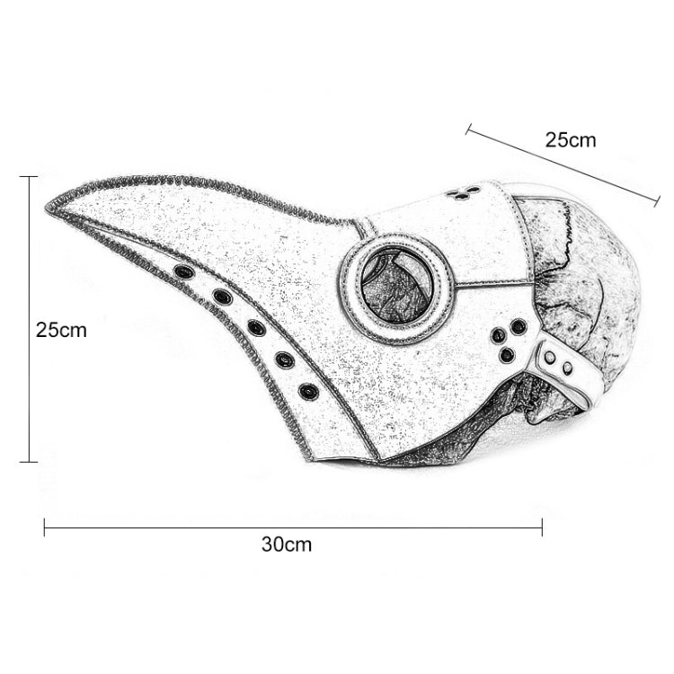 HG065 Halloween Dress Up Props Beak Shape Mask, Size: 30 x 25cm