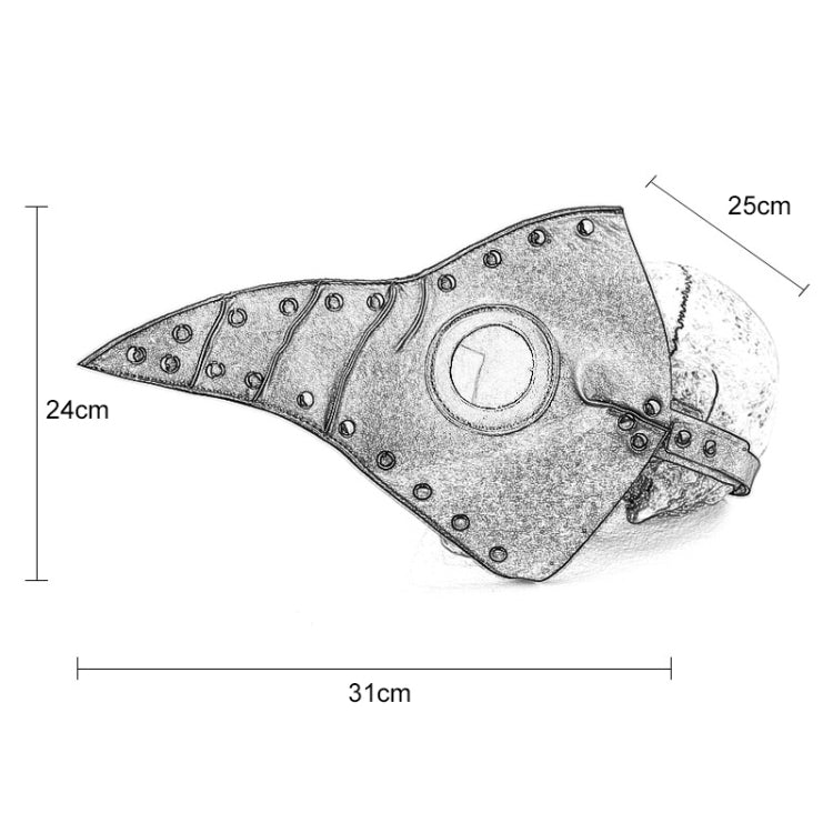 HG074 Halloween Crumpled Beak Shape Mask