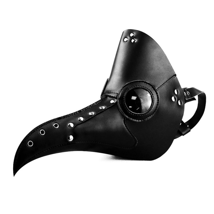 HG65006 Halloween Dress Up Props Rivets Stitching Beak Shape Mask