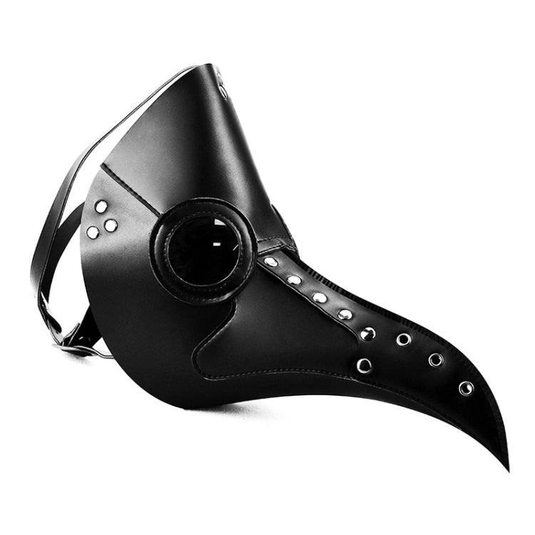 HG65006 Halloween Dress Up Props Rivets Stitching Beak Shape Mask