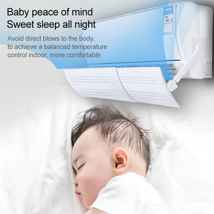 Bedroom Wall-Mounted Baby Universal Anti-Straight Blowing Air Conditioning Windshield Wind Deflector Shroud, Y Rounded Corner Version