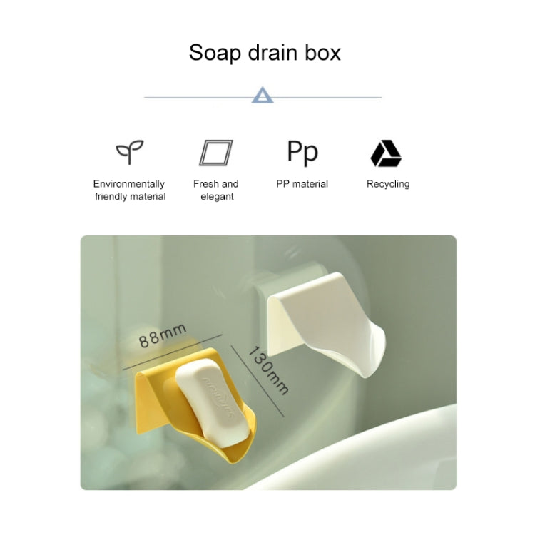 5 PCS Multi-function Traceless Wall Mounted Drain Soap Box, Random Color Delivery