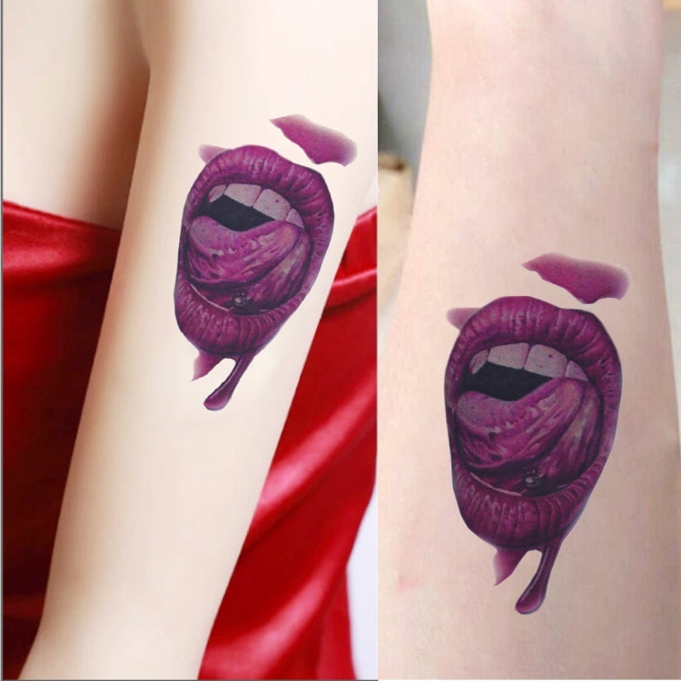 20pcs S-291 Halloween Terror Realistic Wound Blood Mouth Temporary Tattoo Sticker