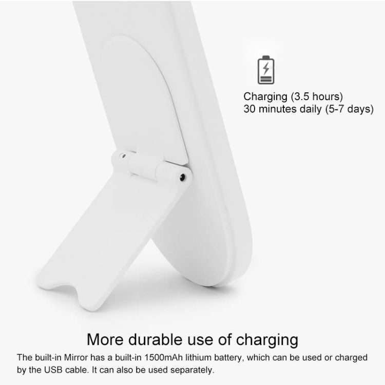 Portable Cosmetic Case Cosmetic Storage Box with Handle & Makeup Mirror & Table Lamp