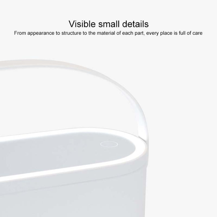 Portable Cosmetic Case Cosmetic Storage Box with Handle & Makeup Mirror & Table Lamp