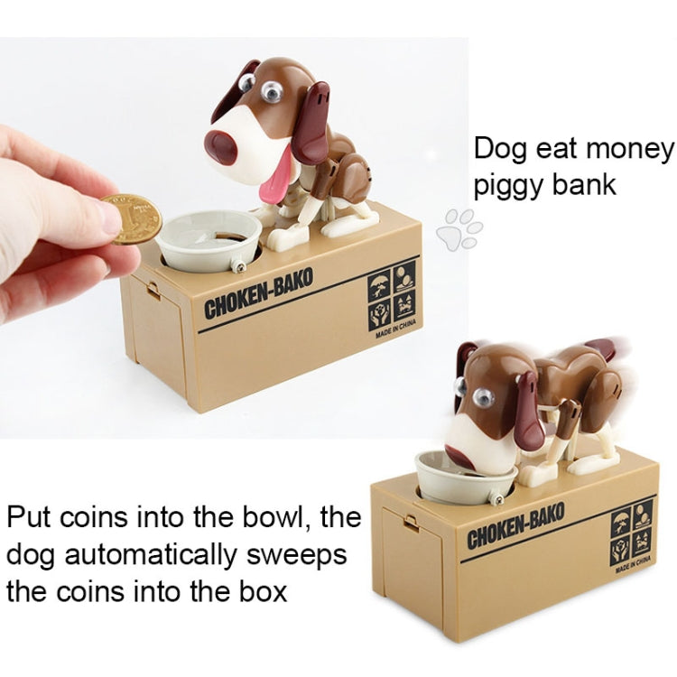 Creative Cartoon Edacious Puppy Automatic Money Eating Coin Saving Box