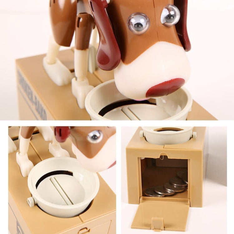 Creative Cartoon Edacious Puppy Automatic Money Eating Coin Saving Box