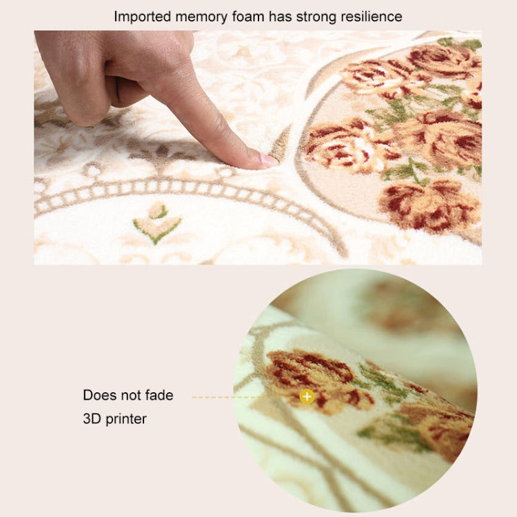 Rose Pattern Fuzzy Living Room Carpet Bedroom Bedside Mat, Size: 1.2m x 1.8m