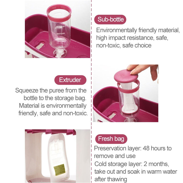 50 PCS Puree Extruder Squeeze Pouch Food Distribution Storage Bag, Compatible with HC14554 Food Dispenser