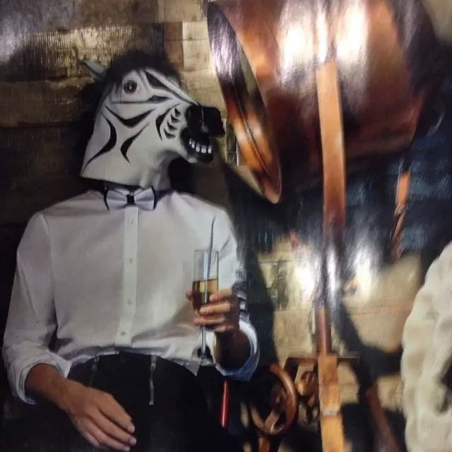 Popular Pretty Halloween Mask Masquerade Emulsion Horse Head Zebra Mask for Men and Women