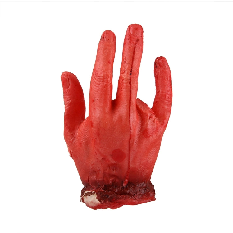 Popular Scary Halloween Prop Bloody Four Finger Fake Hand