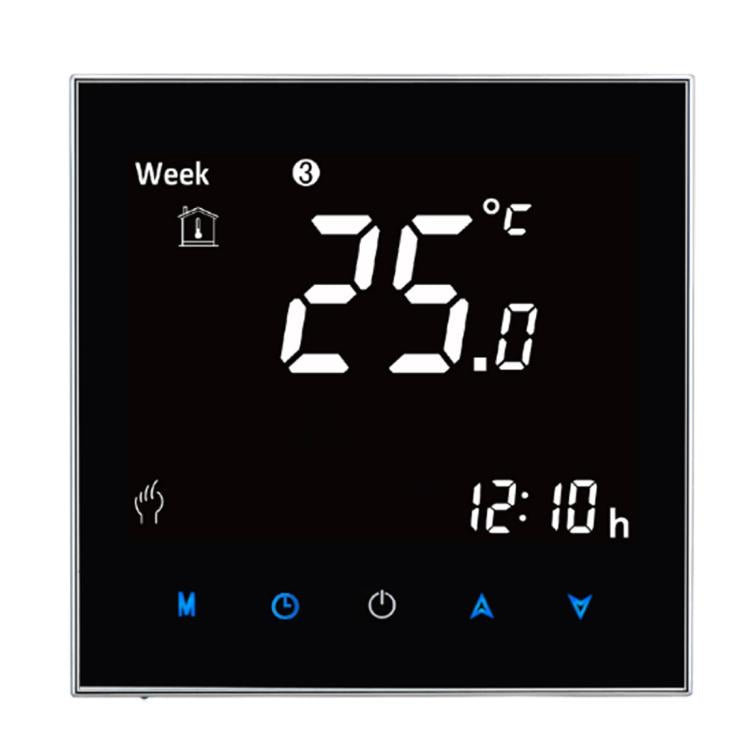BHT-2001 3A Load Water Heating Type LCD Digital Heating Room Thermostat, Display Clock / Temperature / Time / Week / Heat etc.