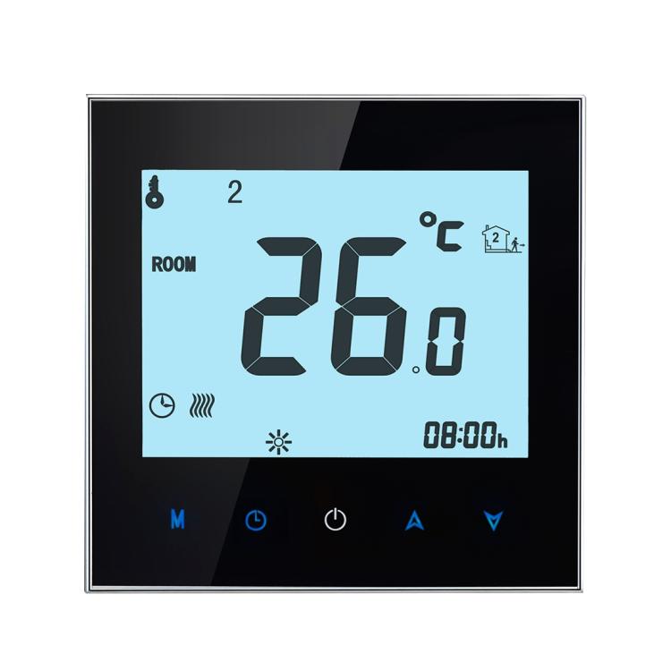 BHT-1000-GB-WIFI 16A Load Electronic Heating Type Touch LCD Digital WiFi Heating Room Thermostat with Sensor, Display Clock / Temperature / Periods / Time / Week / Heat etc.