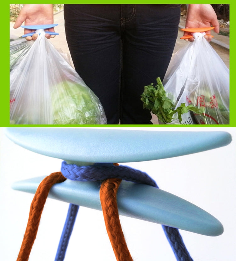Portable Shopping Helper Hand Tool I-shaped Plastic Bag Holder Food Dish Carrying Lifting Handle