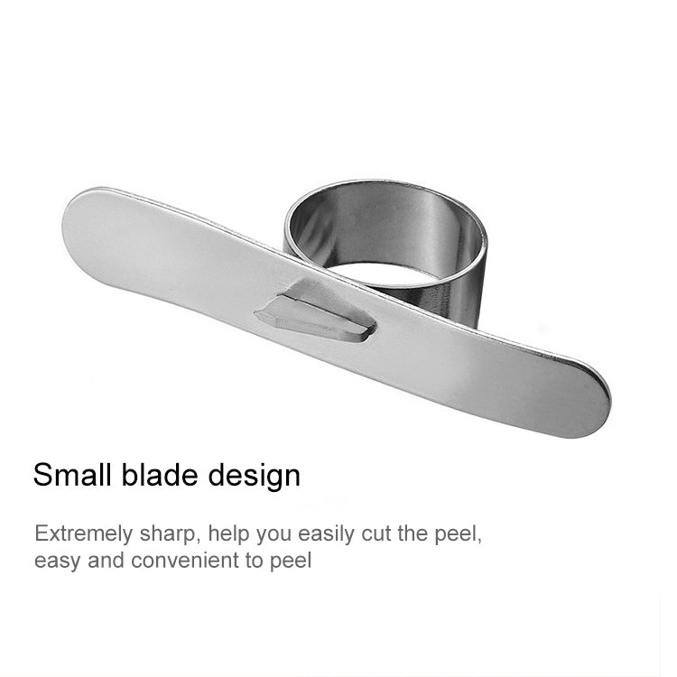 5 PCS Stainless Steel Finger Open Orange Peeler Parer Tool