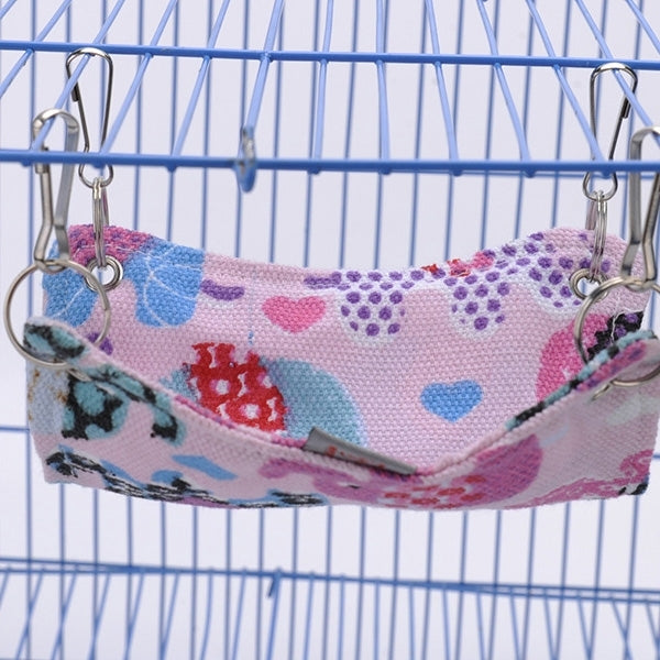 Pet Canvas Hammock Nice And Warm Cat Hammock Hamster Mat Nest Pet Bed,Medium,Size:33*30cm,Random Color Delivery