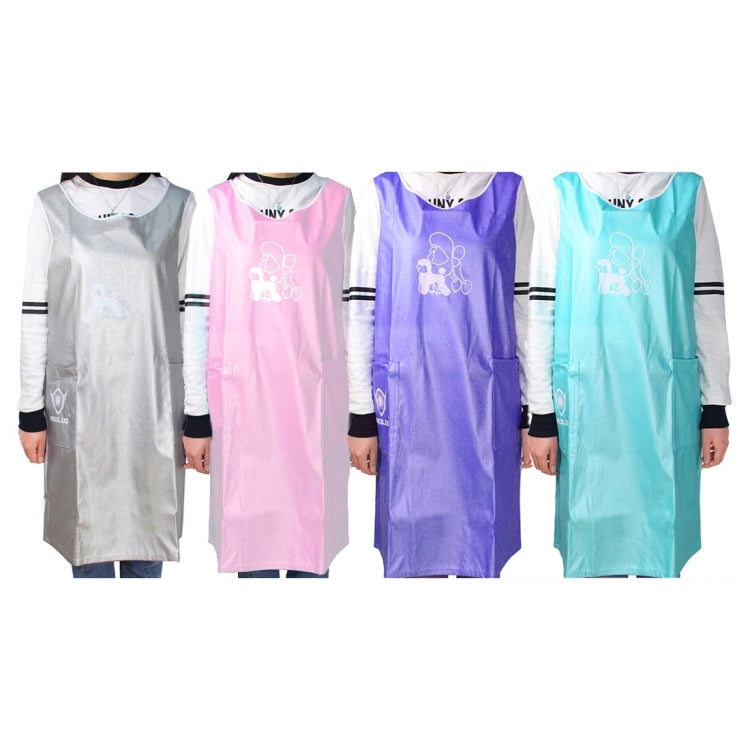 Sleeveless Pet Apron Beauty Gown Pet Grooming Beautician Smock Waterproof Clothing Pet Store Aprons,M, Length: 93cm
