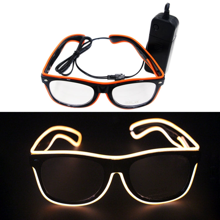 New Style LED Multi-color Fluorescent Glow Glasses EL Flashing Glasses, Sound Control Type, Random Color Delivery
