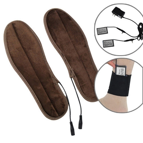 Lithium Battery Powered & Rechargeable Heated Insoles Keep Feet Warm Pad, Keep Warm 8-9 hours, Size: 35-36 yard