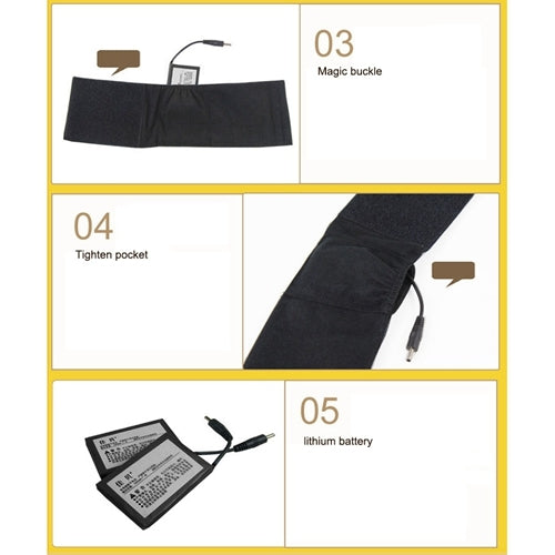 Lithium Battery Powered & Rechargeable Heated Insoles Keep Feet Warm Pad, Keep Warm 8-9 hours, Size: 35-36 yard