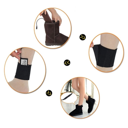 Lithium Battery Powered & Rechargeable Heated Insoles Keep Feet Warm Pad, Keep Warm 8-9 hours, Size: 37-38 yard