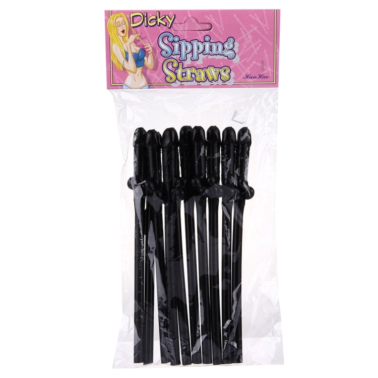 10 PCS Dicky Sipping Straw, Length: about 19cm