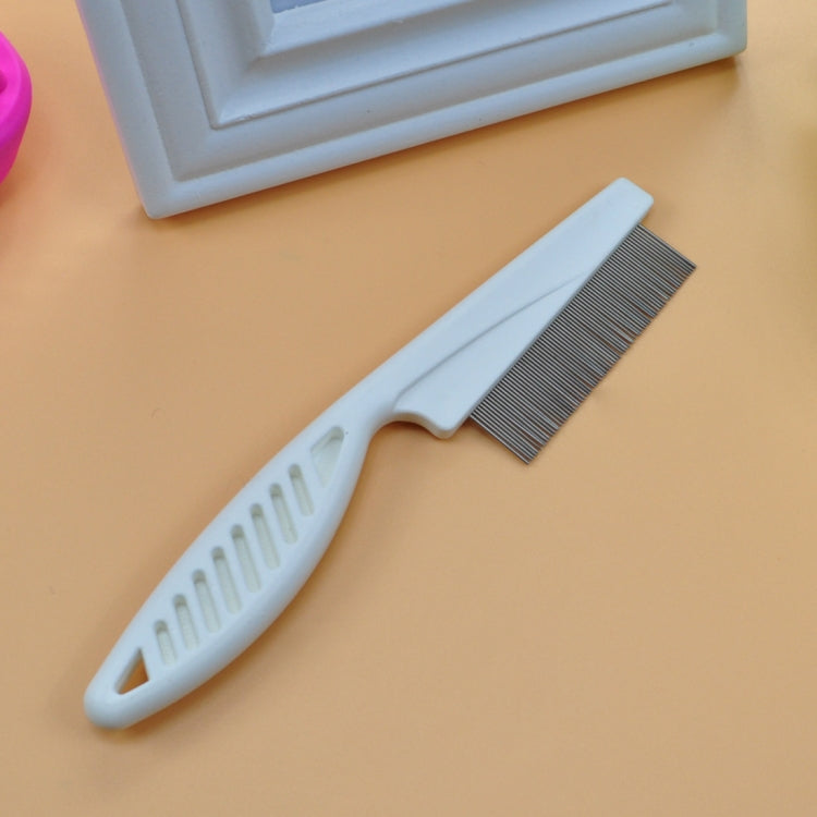 5 PCS Pet Cats Dogs Supplies Combs Fine Toothed Stainless Steel Needle Fleas Removal Combs, Length: 18.5cm