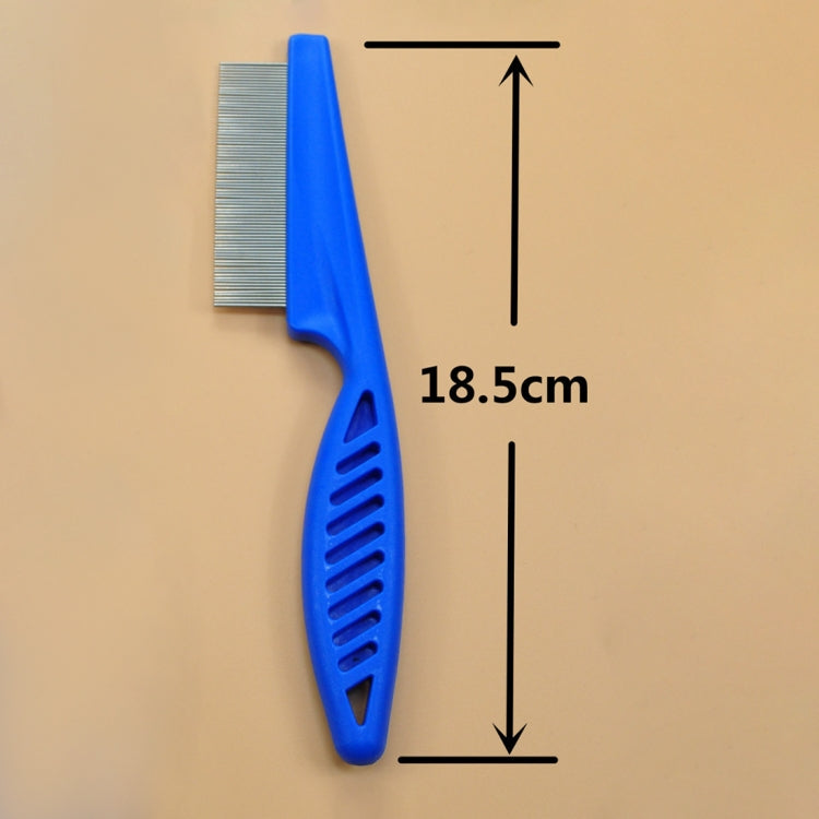 5 PCS Pet Cats Dogs Supplies Combs Fine Toothed Stainless Steel Needle Fleas Removal Combs, Length: 18.5cm