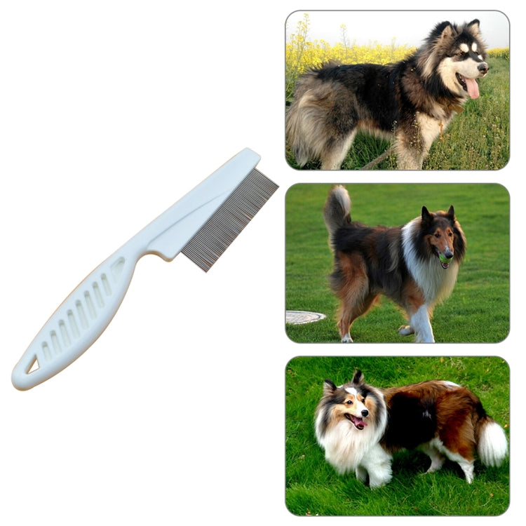 5 PCS Pet Cats Dogs Supplies Combs Fine Toothed Stainless Steel Needle Fleas Removal Combs, Length: 18.5cm