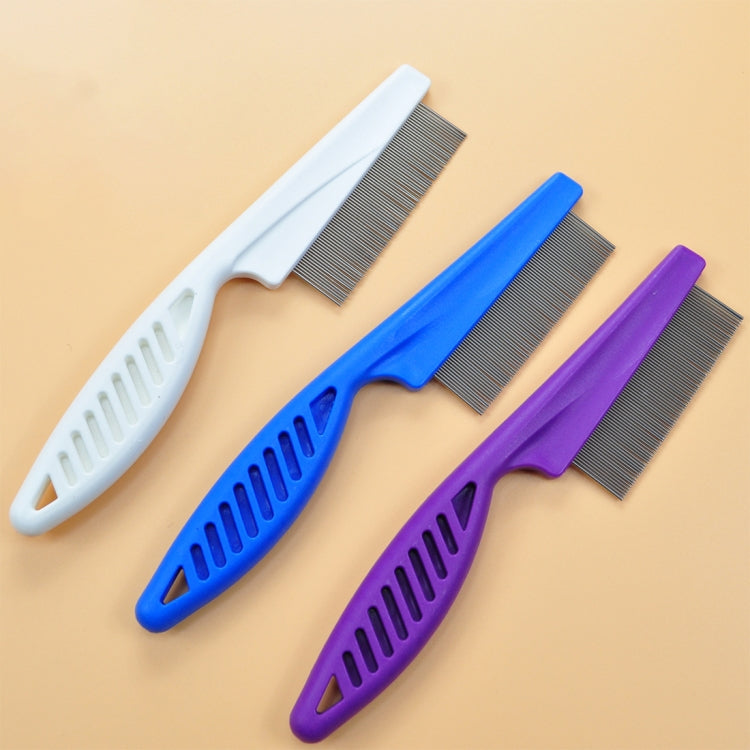 5 PCS Pet Cats Dogs Supplies Combs Fine Toothed Stainless Steel Needle Fleas Removal Combs, Length: 18.5cm