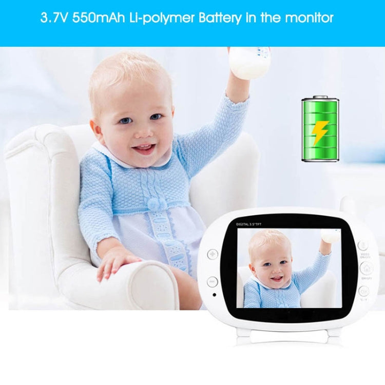 BM-850 3.5 inch LCD 2.4GHz Wireless Surveillance Camera Baby Monitor with 8-IR LED Night Vision, Two Way Voice Talk