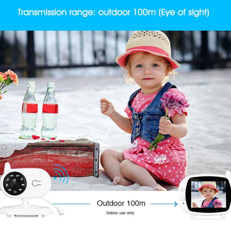 BM-850 3.5 inch LCD 2.4GHz Wireless Surveillance Camera Baby Monitor with 8-IR LED Night Vision, Two Way Voice Talk