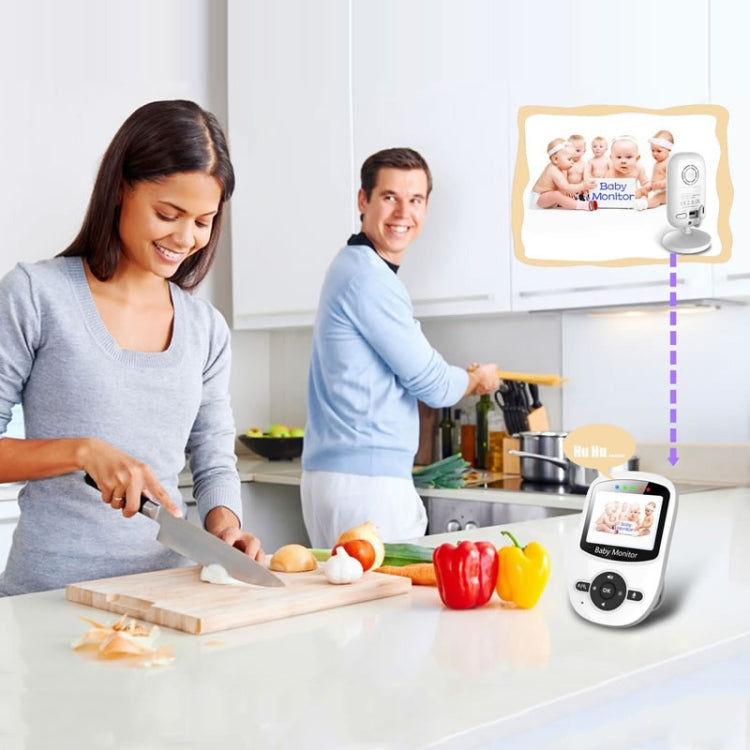 BM-SM24 2.4 inch LCD 2.4GHz Wireless Surveillance Camera Baby Monitor with 8-IR LED Night Vision, Two Way Voice Talk